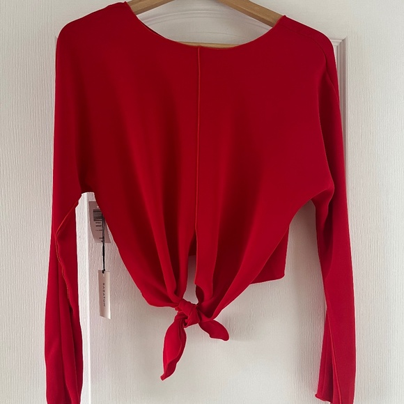 Red Babaton Crop Top - Picture 1 of 4